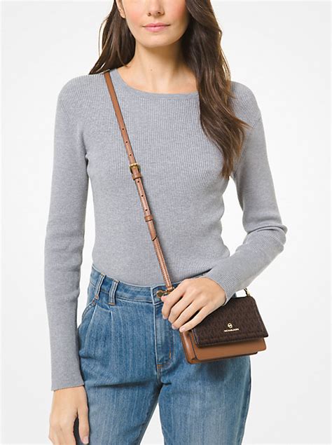 michael kors jet set small logo smartphone convertible crossbody bag|Michael Kors extra small crossbody.